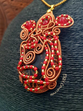 Load image into Gallery viewer, Red Medusa Pendant