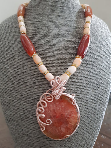 Slice Agate Pendant