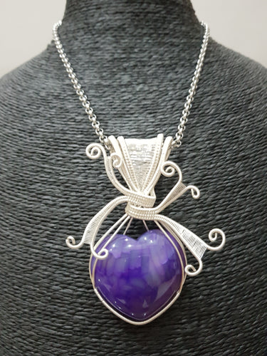 Love Expression Necklace (Purple)