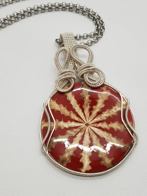 Painted Shell Pendant
