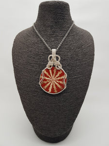 Painted Shell Pendant